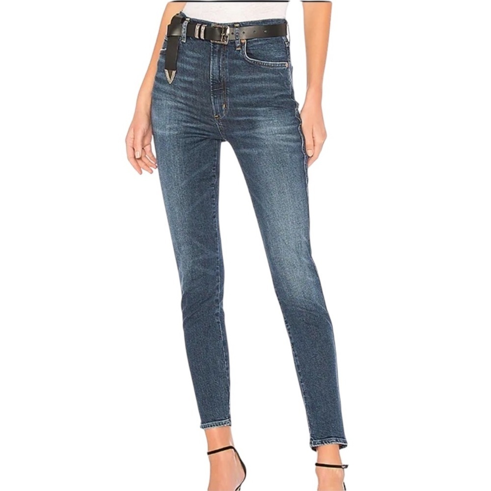 AGOLDE Roxanne Super High Rise Skinny in Freeway